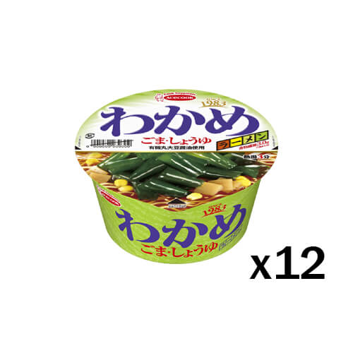 미역컵라면 깨간장맛93g 12개 한박스-일본직구 바리바리몰