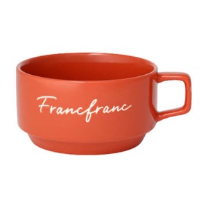 FrancFranc 로고 수프 컵 오렌지-일본직구 바리바리몰